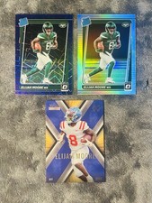 Elijah Moore 2021 Optic Rated Rookie Purple Velocity & Wild Card X-Plode SSP /50