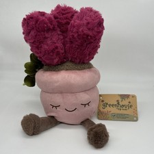 Greenhouse by Russ 12 inch Pink Pot Succulent Plush Ultra Soft Margo NWT