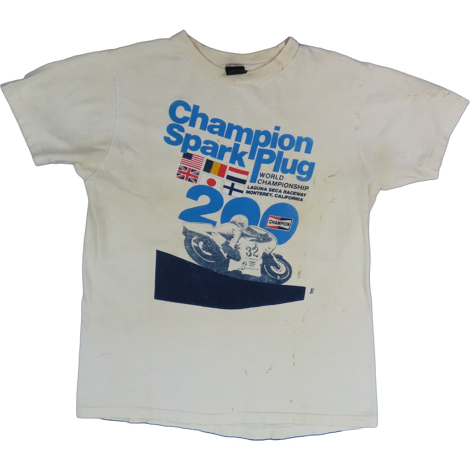 Vintage Champion Spark Plug Race Tee S - image 3