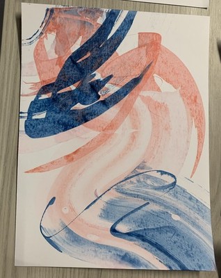 Original Acrylic Ink Abstract Painting