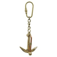 Stockanker-SchlüSselanhäNger AnhäNger Aus Messing/Kupfer 4,5 X 5 Cm Sea-Club