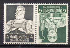 Deutsches Reich Zusammendruck K 23, aus MH 40, St&auml;nde 1934, postfrisch