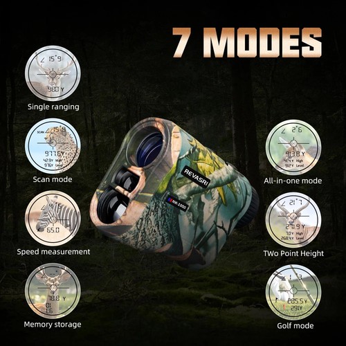REVASRI 1000M Hunting Laser Rangefinder Rechargeable. - Bild 5 von 11