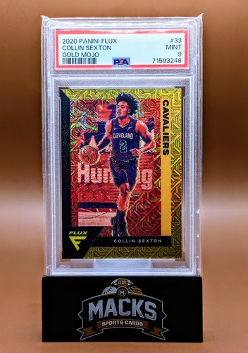 Collin Sexton 2020 Panini Flex Gold Mojo 1/10 PSA 9