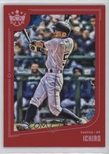 2019 Diamond Kings Image Variation Red Framed Ichiro Suzuki (Mid-Swing) HOF 0a6