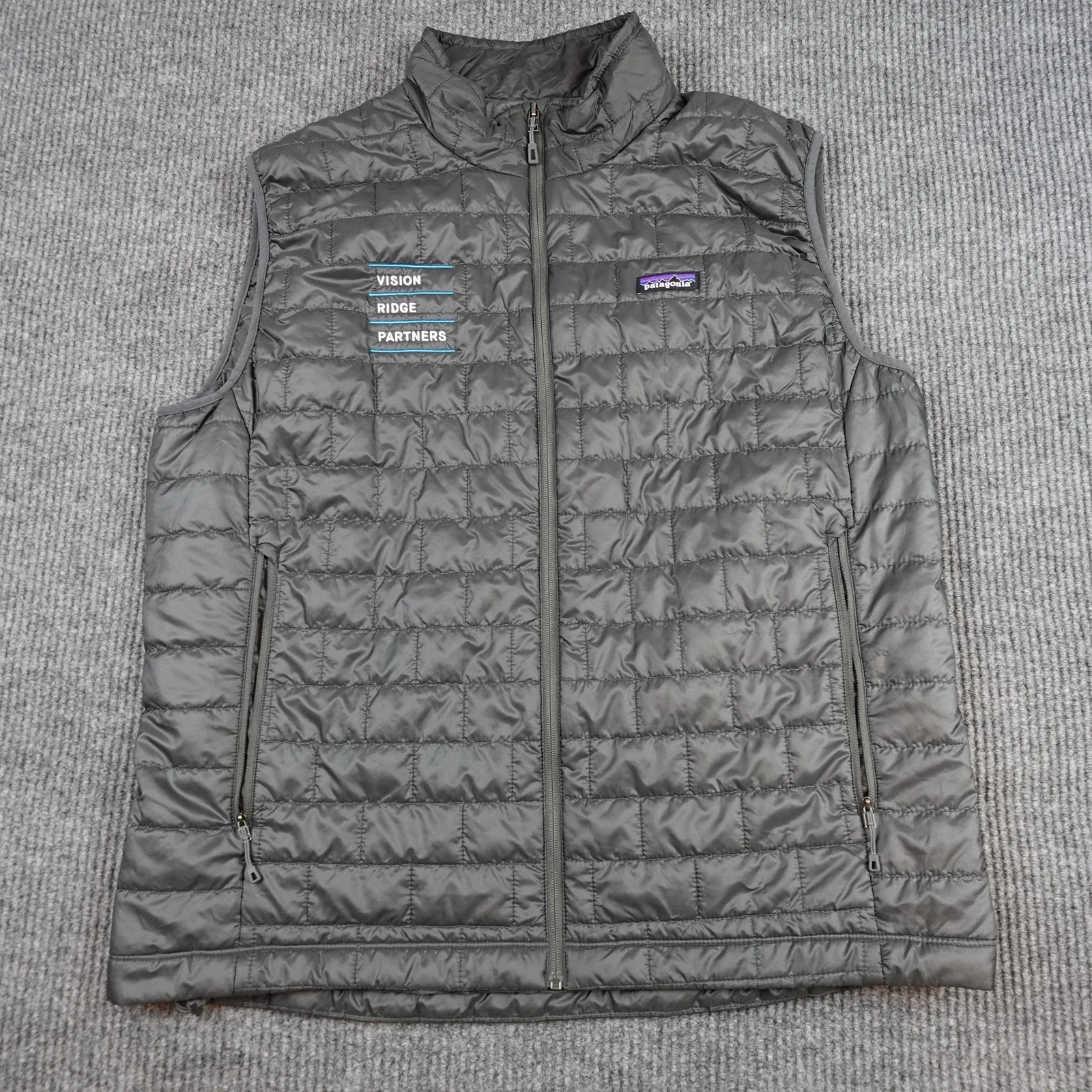 Patagonia Nano Puff Vest Mens 2XL Gray Puffer Insulated Full Zip Outdoor 84242