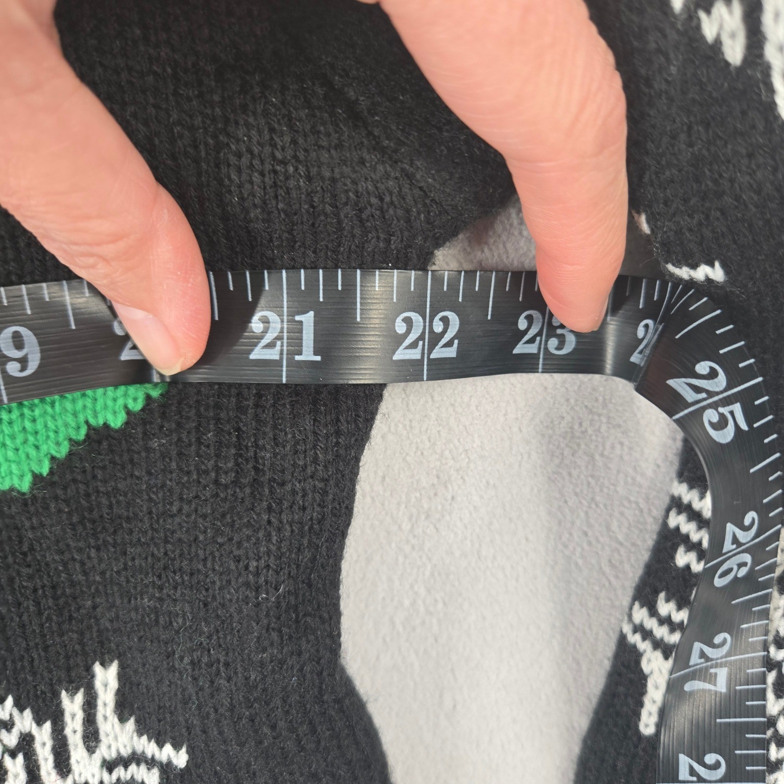 You Look Ugly Today Mens M Christmas Tree Hoodie Ugly Holiday Sweater Snowflake image 5