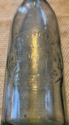 Rare 1800 s D C Yuengling Jr L Martin Blob Top Beer Bottle Riverside NY #1 Mold