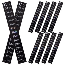 10 Pcs Stick On Thermometer Strip Digital Traditional Plastic Material Black
