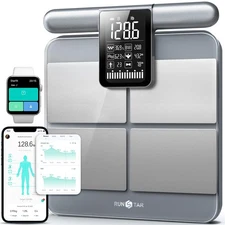Runstar Scale for Body Weight and Fat Percentage, 8-Electrodes Precision Digital