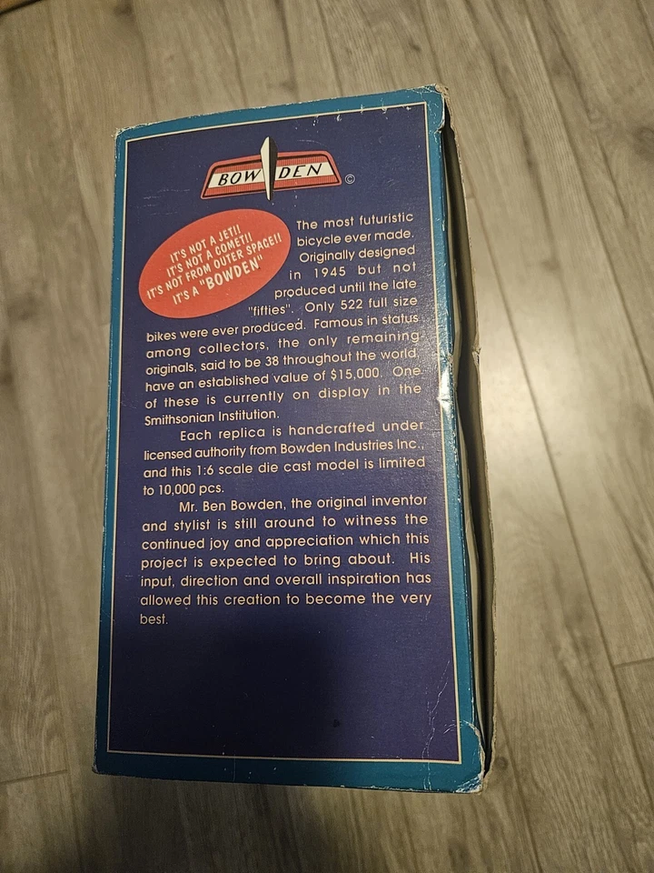 XONEX "Bowden 1945 Black Edition Spacelander? model. 1:6 Scale Die Cast - Image 4 of 4