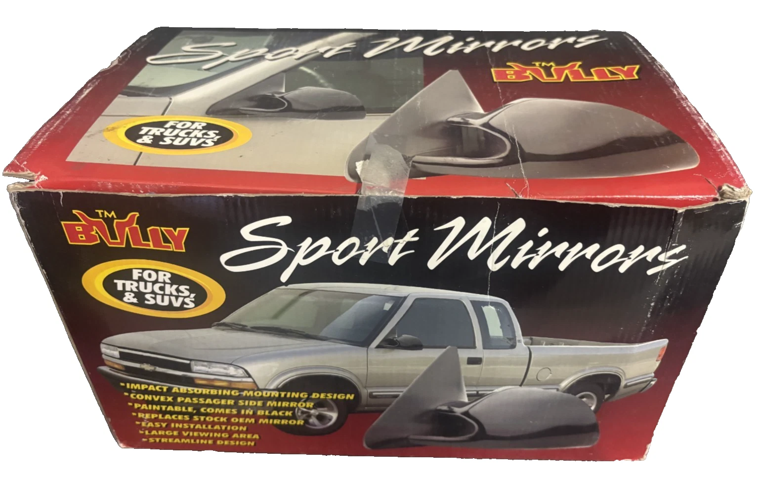 Bully Manual Sport Side Mirrors for 1994-2001 Dodge Ram 1500 (Pair)