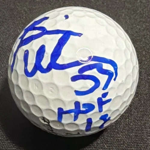 BRIAN URLACHER SIGNED TOURNAMENT USED TITLEIST PROV1 GOLF BALL  HOF INSCRIPTION