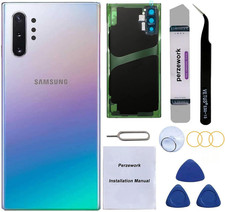 Perzework Rear Back Glass Replacement for Samsung Galaxy Note 10 plus