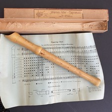 Vintage Johannes Adler Magnamusic Wood Recorder In Box 440 Handmade; Germany