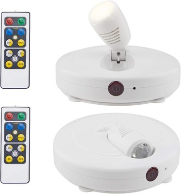 HONWELL LED Deckenstrahler mit Fernbedienung 2 Stück Drehbar Timer AA