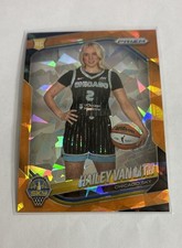 2025 Panini Prizm WNBA - Rookie Variation Hailey Van Lith #139 Orange Ice Prizm 
