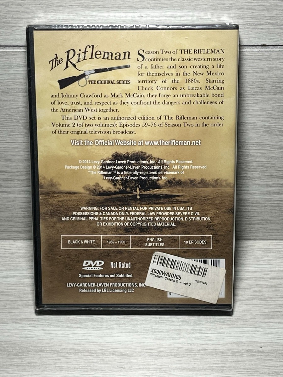 The Rifleman: Season 4 Volume 2 (Episodes 127-142) (DVD, 1962) for