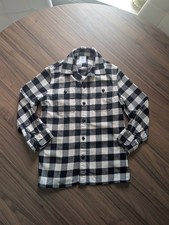 Gap Kids Boys Black/White Plaid Cotton Collar...