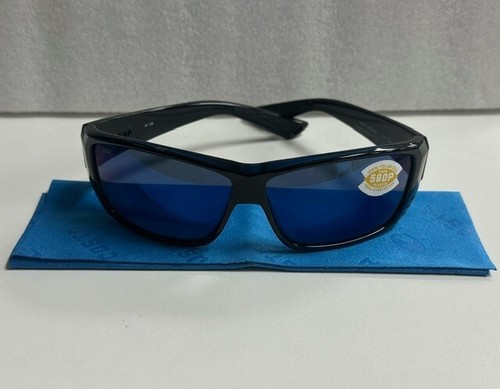 Costa Del Mar Men's Sunglasses Cat Cay 06S9024 Black/Blue Mirror Polarized 61 11 - Picture 2 of 7