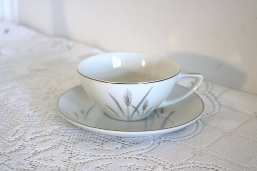 FINE CHINA OF JAPAN PLATINUM WHEAT MSI 28 Pcs 7 Pc Place Setting Service for 4 - Picture 3 of 21