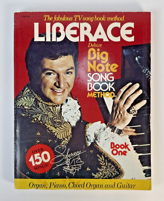 Liberace Deluxe Big Note Songbook   150 Songs Organ, Piano, Guitar and more