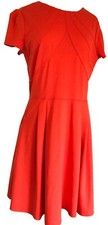 Orange Gianni Bini Stretch Dress Knee Length Structured M