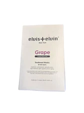 Elvis + Elvin Revitalizing Treatment Masks Grape 4x28ml Masks brightens