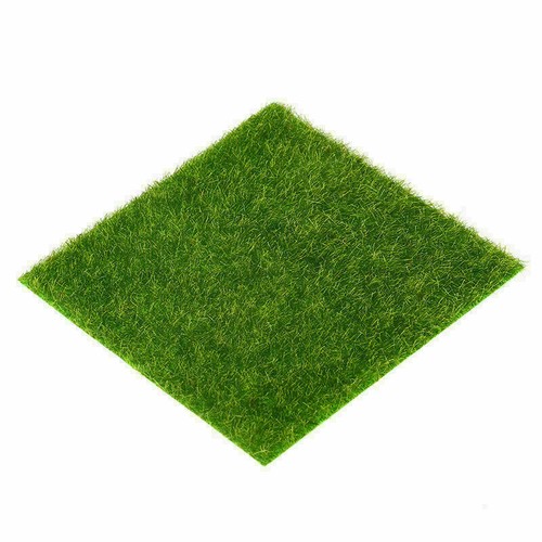 1/2/3/4/6/10 Pcs Artificial Green Grass Mat Fake Lawn Dollhouse Garden Ornament - Picture 11 of 18