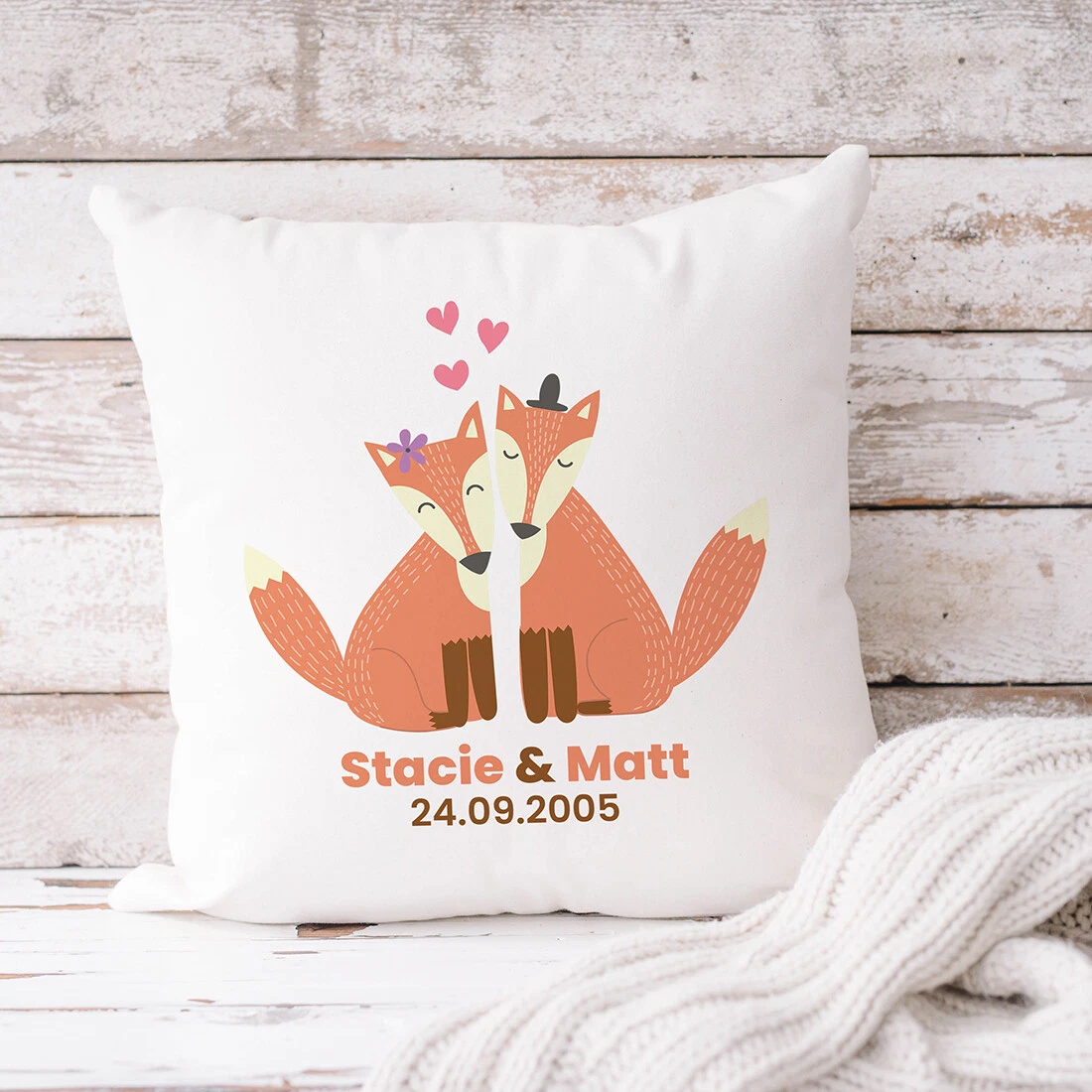 Personalised clearance pillow cover
