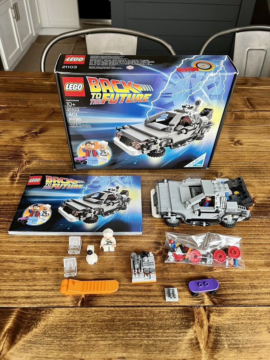 LEGO 21103 BACK TO THE FUTURE DeLorean Time Machine Complete Box  Instructions