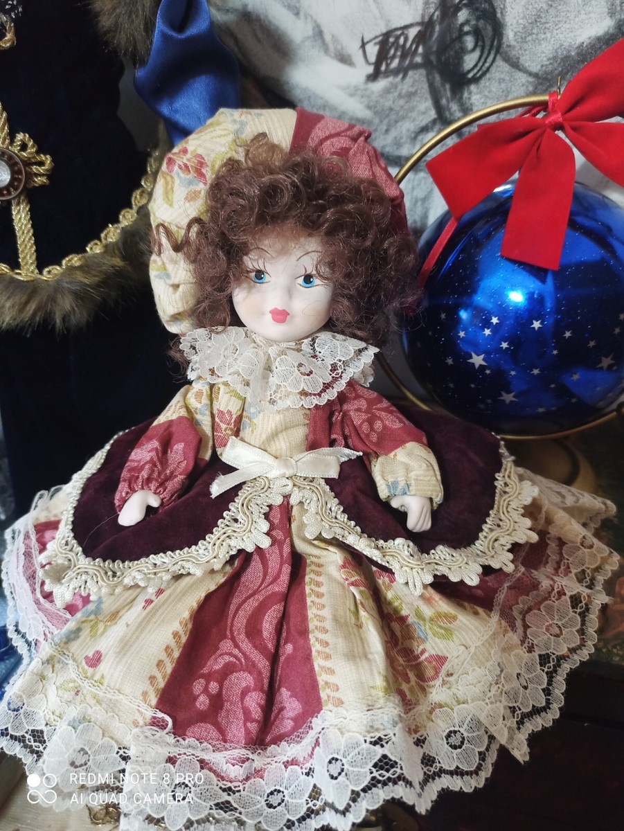 Bambola in porcellana biscuit di Capodimonte con certificato h25cm pari a  nuova | eBay