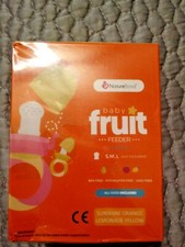 NEW NatureBond Baby Fruit Feeder S,M,L Included Peach Pink Lemonade Yellow NIP