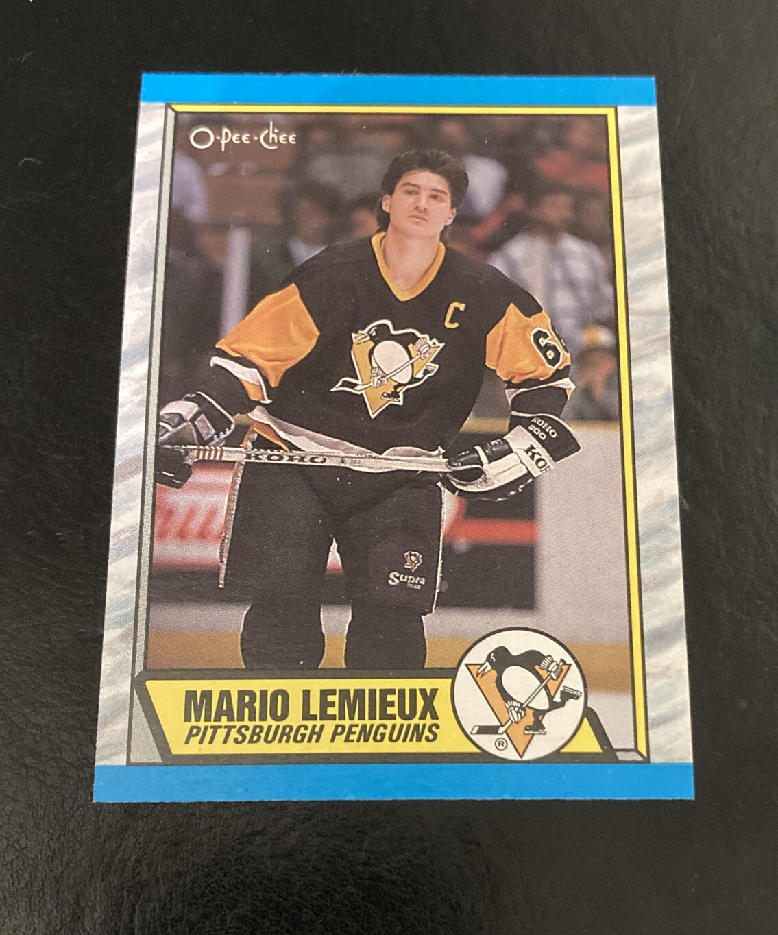 1989 O-Pee-Chee Hockey Mario Lemieux #1 Penguins HOF