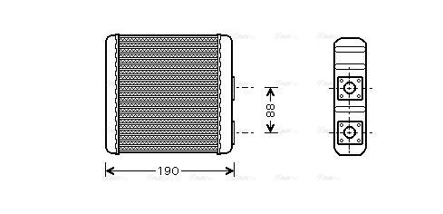 DN6133 AVA Heater FIT NISSAN ALMERA (1996) 1.4