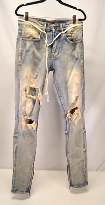 NWT KDNK 11 4 14 11 Skinny Tapered Zipper Ankle Jeans  Size 30
