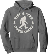 Bigfoot Hide And Seek World Champion Sasquatch Unisex Hooded Sweatshirt