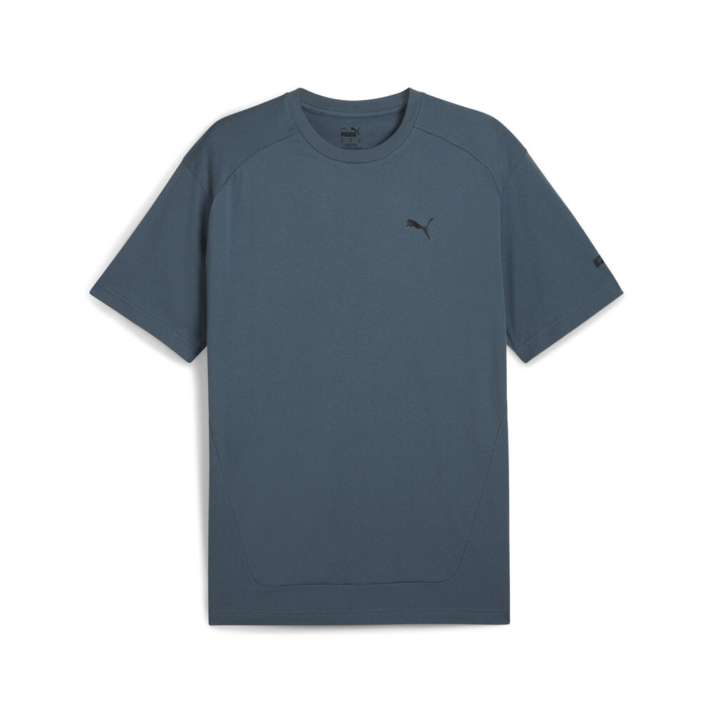 Футболка с круглым вырезом и коротким рукавом с логотипом Puma RadCal, мужские серые повседневные топы 68199125