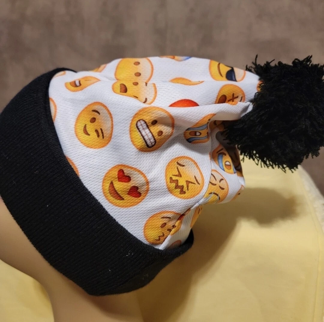 Emoji Pompom Beanie
