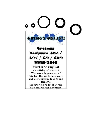 #ad Crossman Benjamin 392 397 C9 CB9 Airsoft O ring Oring Kit x 4 rebuilds $11.95