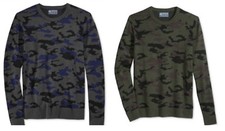 Nuevo Suéter Pullover American Rag Para Hombre Camuflaje Cuello Redondo