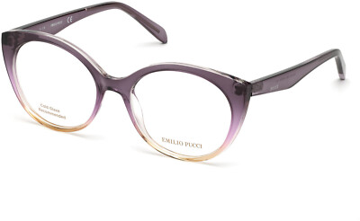 Emilio Pucci EP5134 083 Purple Plastic Cat Eye Eyeglasses Frame 54-18-140 RX EP