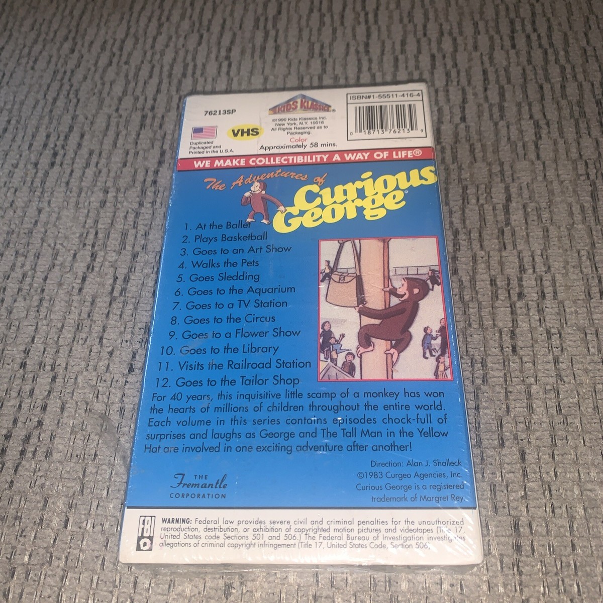 The Adventures of Curious George (VHS, 1983, Kids Klassics) Like