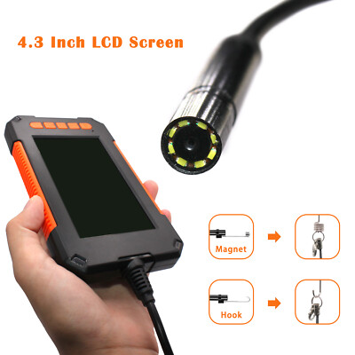 Telituny Industriële endoscoop, P40, inspectiecamera, 3,9 mm, met lcd- display, 1080p HD, IP67, waterdicht, voor motoren, buizen, 2 m