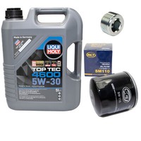 MotoröL Set 5W-30 5 Liter + ÖLfilter Sm 110 + Schraube FüR Fiat Tipo Uno Lancia