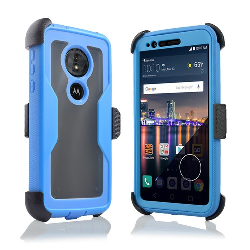 Für 5,7" Motorola Moto G6 Play Hybrid Gürtelclip Holster Ständer Stoßfänger Hülle - Bild 19 von 27