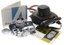 SUMMICRON DR 2/50mm CHROME METER LEICA 35mm FILM M4 CAMERA CASED JUST SERVICED