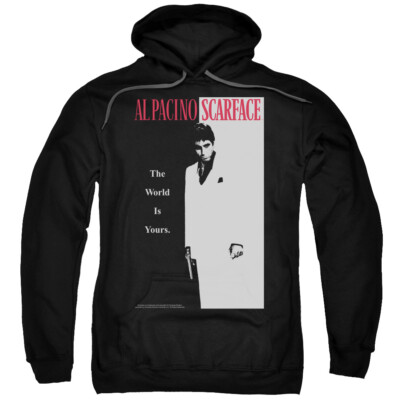 Scarface Classic Men’s Hoodie or Sweatshirt Movie Poster Licensed S-5XL 