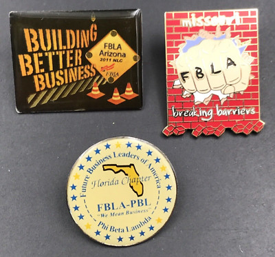 Lot of Three (3) Vintage FBLA Arizona Missouri Florida Phi Beta Lambda