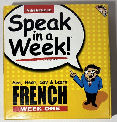 Speak in a Week! : French Week One (English and French Edition) Audio CD & Book